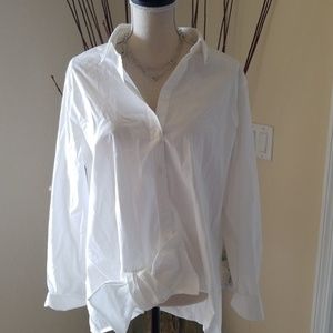 Banana Republic white button down shirt